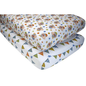 Dumbo Bedding Fitted Crib Sheets (Set of 2)