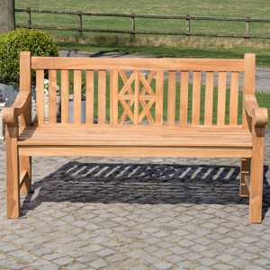 Gartenbank Ardoukobaue aus Teak von Home & Haus