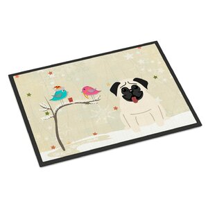 Buy Christmas Presents Between Friends Pug Doormat!