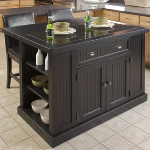 Granite Kitchen Islands Carts You Ll Love Wayfair Rabin 3 Piece Kitchen Island Set With Granite Top