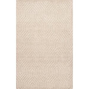 Barnes Wool Solids/Handloom Ivory Area Rug