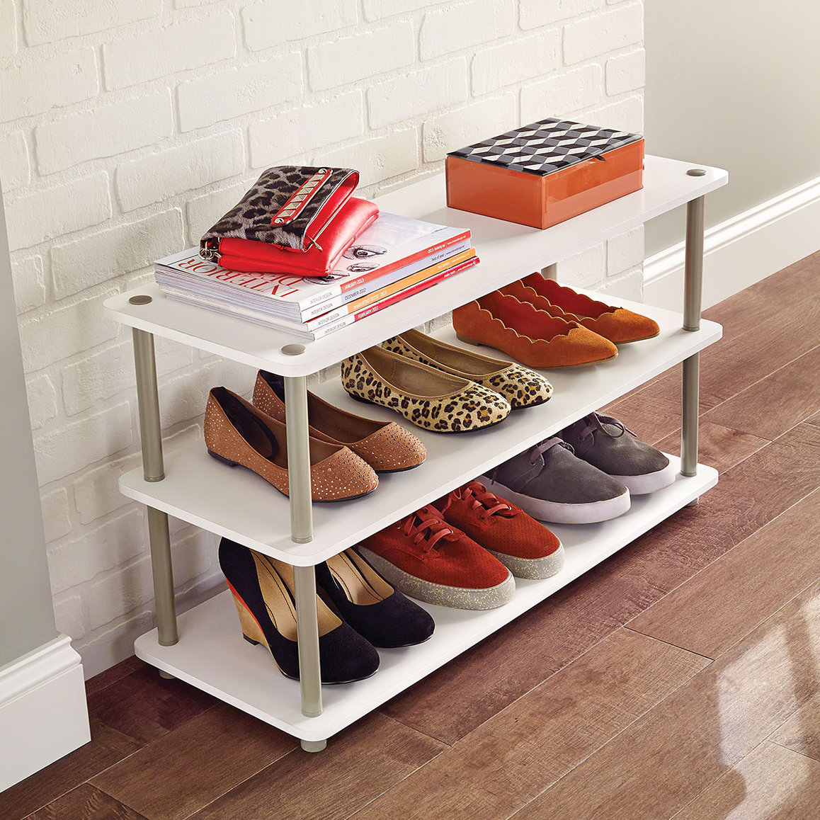 Closetmaid Closet Refresh 12 Pair Shoe Rack Reviews Wayfair Co Uk