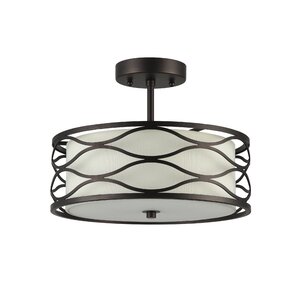 Cherrywood 2-Light Semi Flush Mount