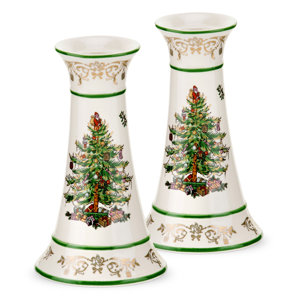 Christmas Tree Candlestick (Set of 2)