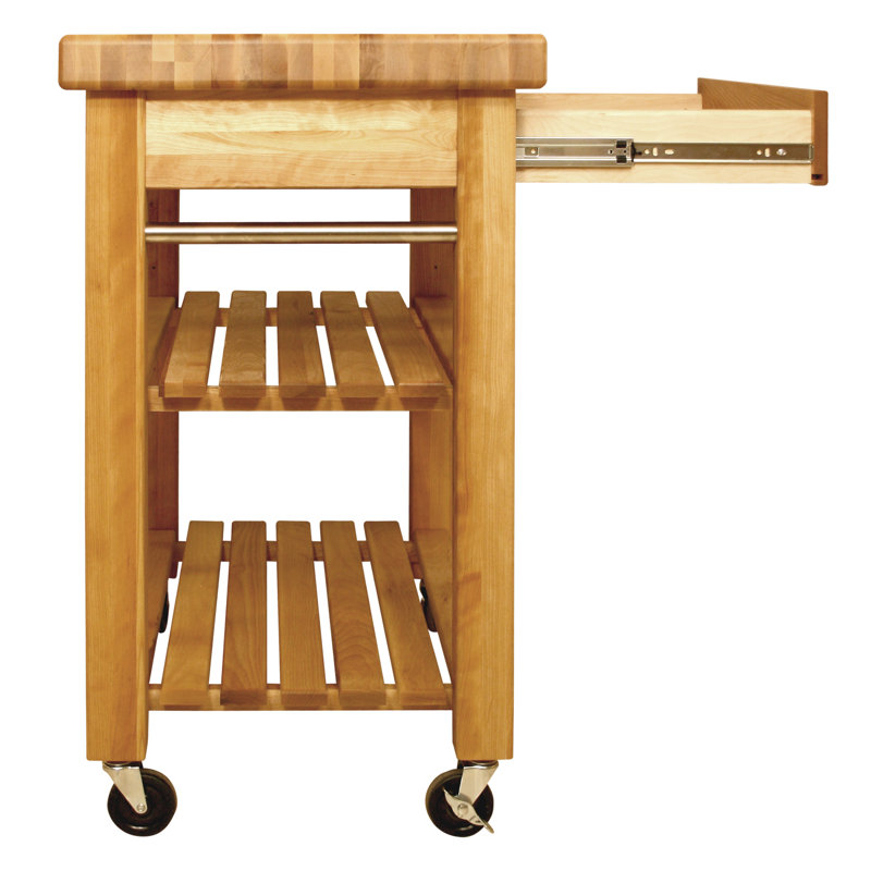 Catskill Craftsmen French Country Kitchen Cart with Butcher Block Top & Reviews Wayfair