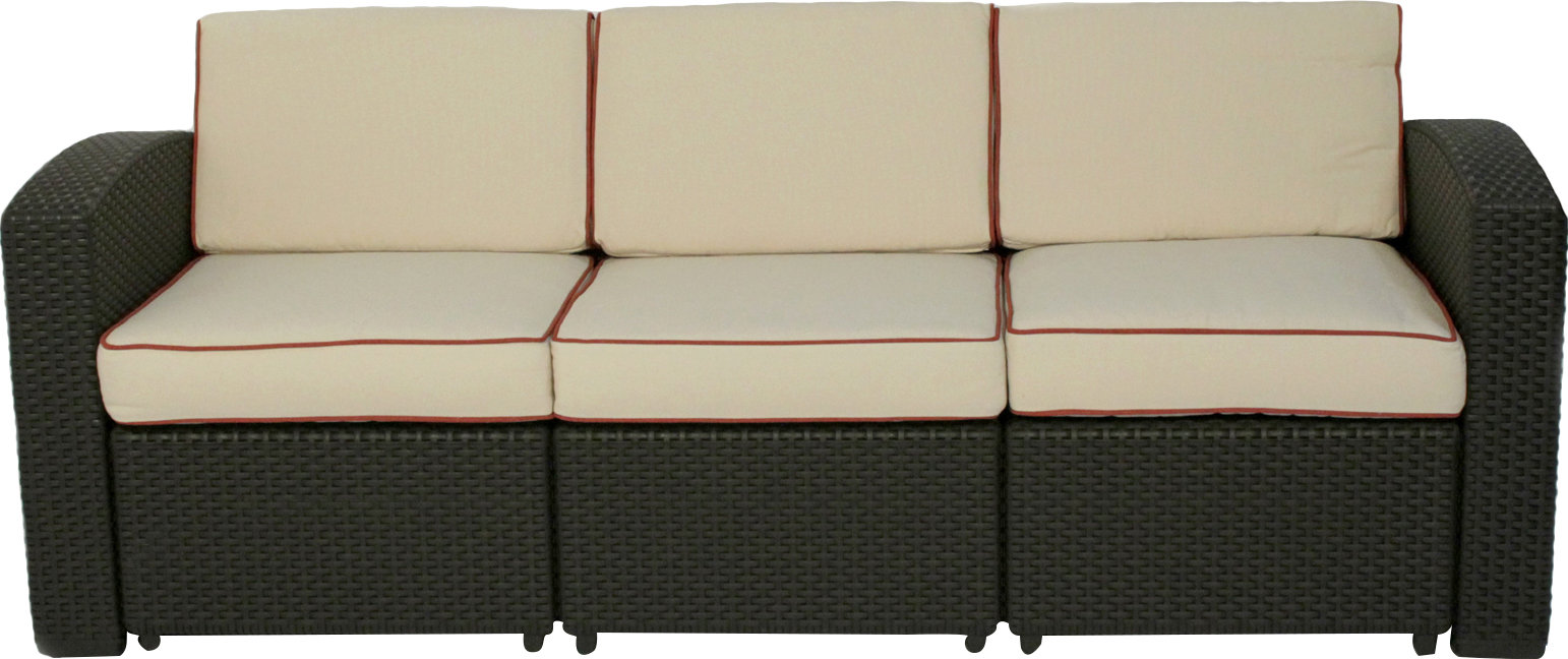 Loggins Patio Sofa with Cushions & Reviews Joss & Main