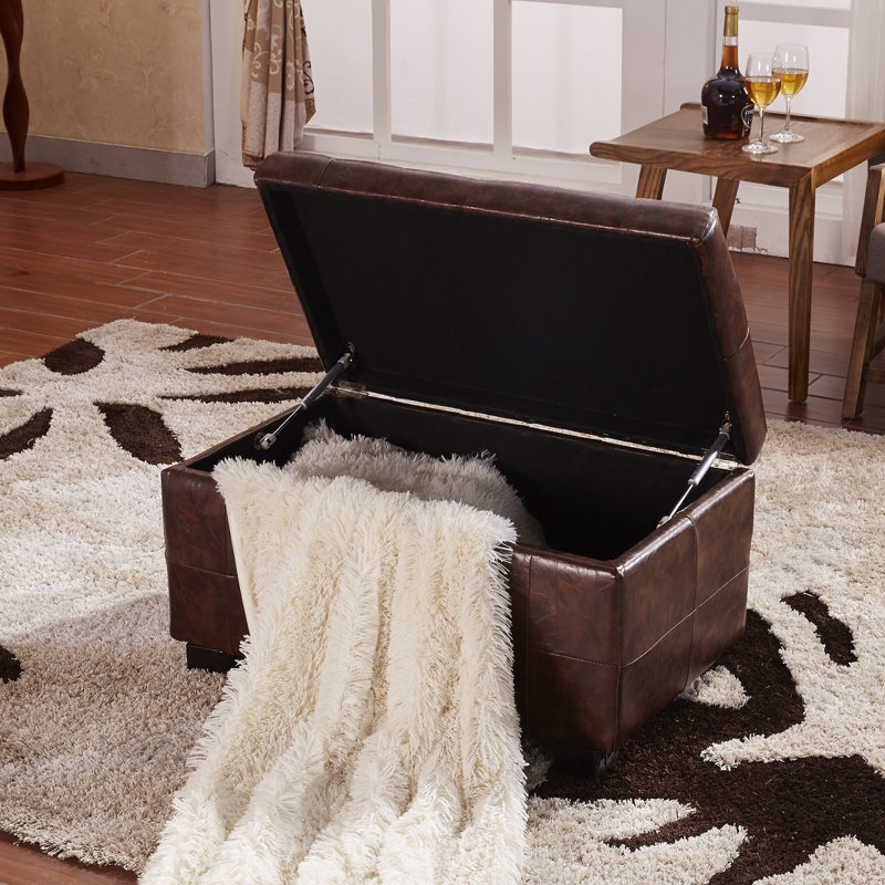 NOYA USA Faux Leather Storage Bench & Reviews Wayfair