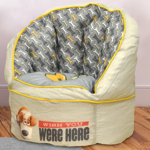 Character Toddler Kids Bean Bag Chair in Secret Life of Pets by Idea Nuova