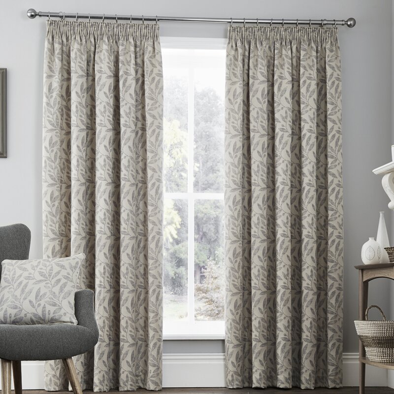 Brambly Cottage Lodhi Pencil Pleat Room Darkening Curtains & Reviews ...
