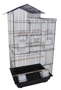Villa Top Small  Bird Cage with 4 Feeder Doors