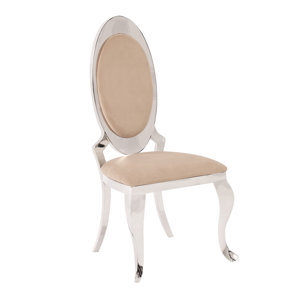Kamala Stainless Steel Accent Chair by Rosdorf Park