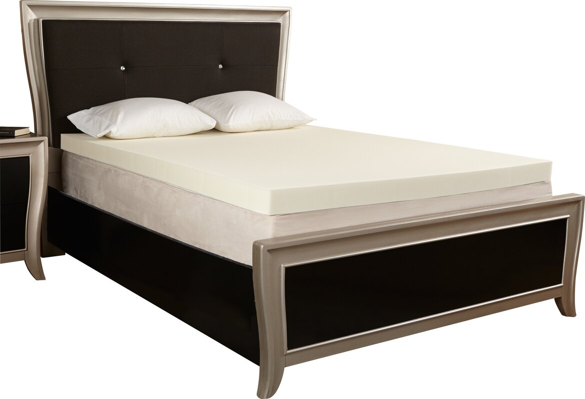 4 memory foam mattress topper authentic comfort