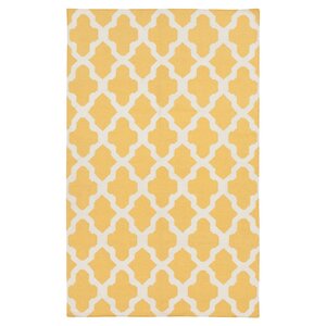 York Yellow Geometric Olivia Area Rug