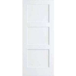 Interior Doors You Ll Love Wayfair 3 Panel Shaker Solid Wood Paneled Slab Interior Door