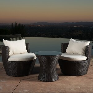 Collison 3 Piece Rattan Seating Group with Cushions