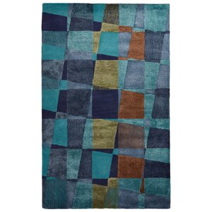 Marco Hand-Tufted Blue/Green Area Rug