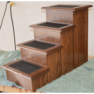 Raised Panel 4 Step Pet Stair