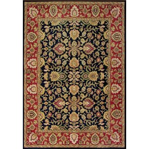 New Zealand Handmade Dark Navy/Red Area Rug