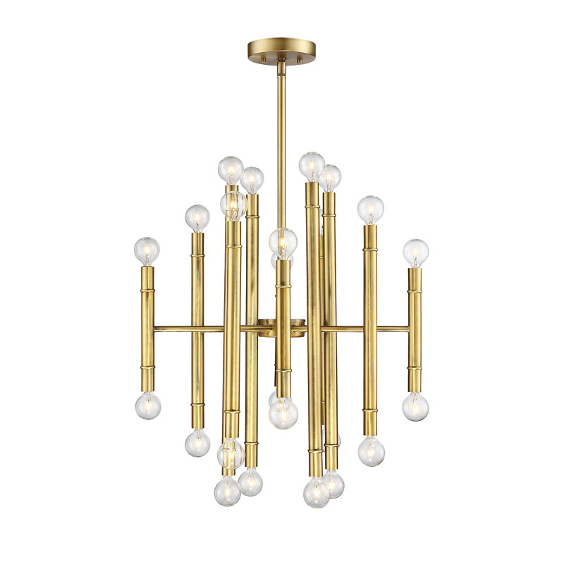 Willa Arlo Interiors Brindalla 24 Light Chandelier Reviews Wayfair Brindalla 24 Light Chandelier