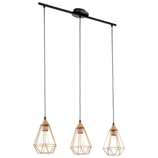 Pendant Lighting Gl Lights Wayfair Co Uk Chaim 3 Light Kitchen Island Pendant