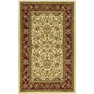 Ottis Ivory/Red Area Rug