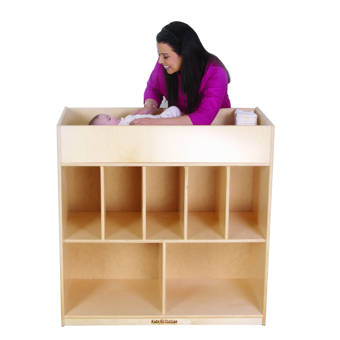 changing table with cubbies