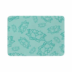 Lotus Pattern Bath Mat