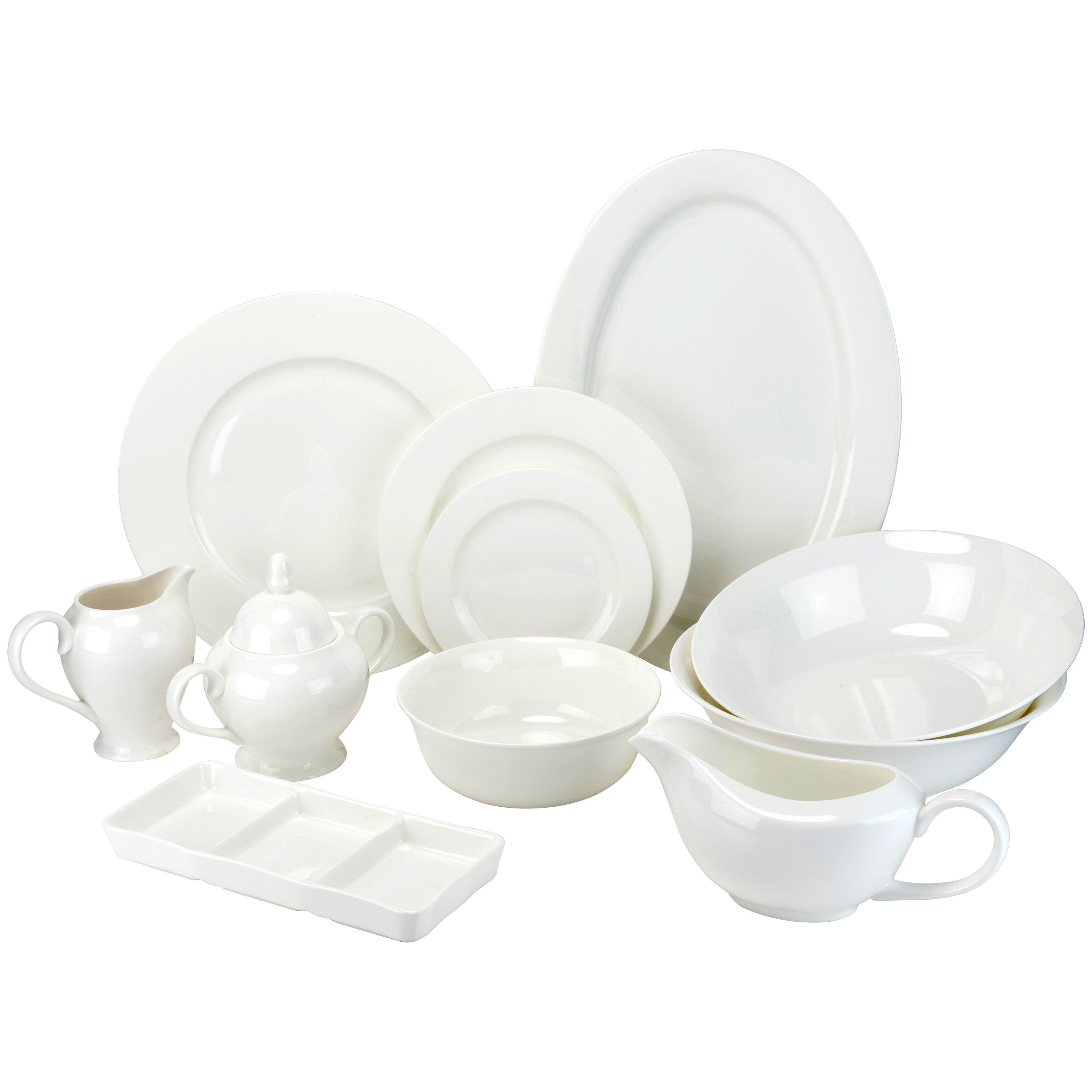 Maret Bone China 32 Piece Dinnerware Set Service For 6