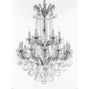 Alvarado 18-Light Traditional Crystal Chandelier