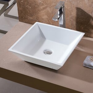 L-006 Bathroom Ceramic Square Vessel Bathroom Sink