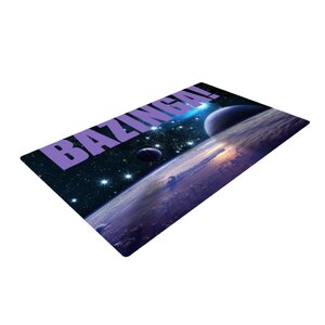 Bazinga Space Purple Area Rug