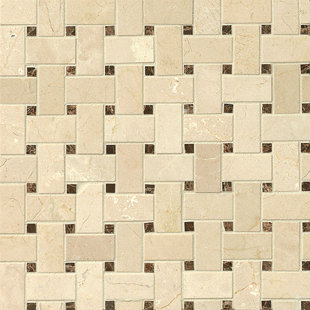 Basket Weave Floor Tile Wayfair Basket Weave Marble Mosaic Tile In Belmond