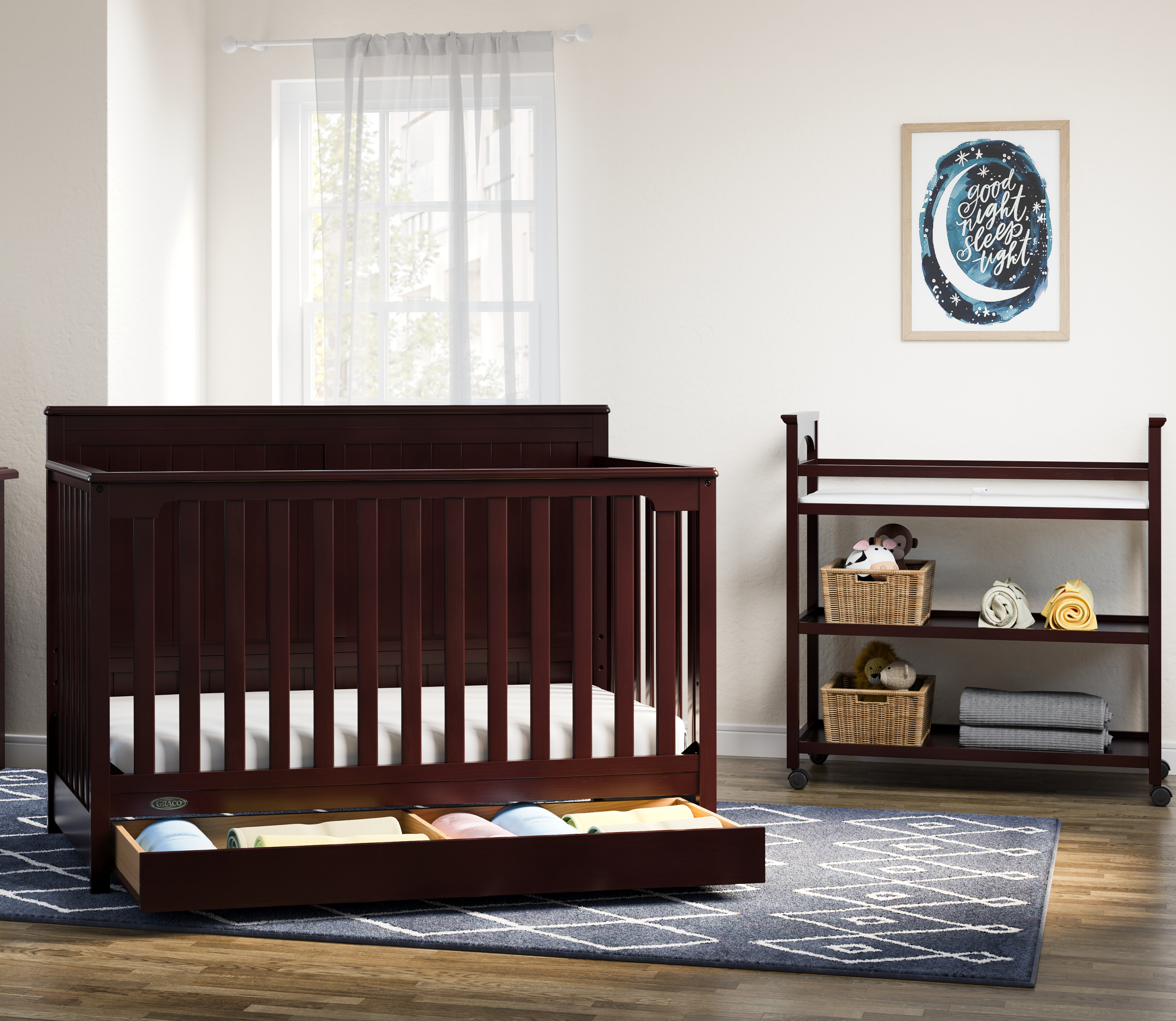 Graco Hadley 4 In 1 Standard Convertible Crib And Changer Wayfair Ca