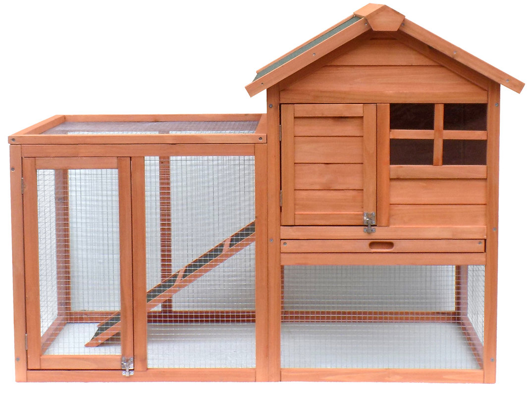 Merax Wooden Rabbit Hutch with Fence and Ramp & Reviews Wayfair