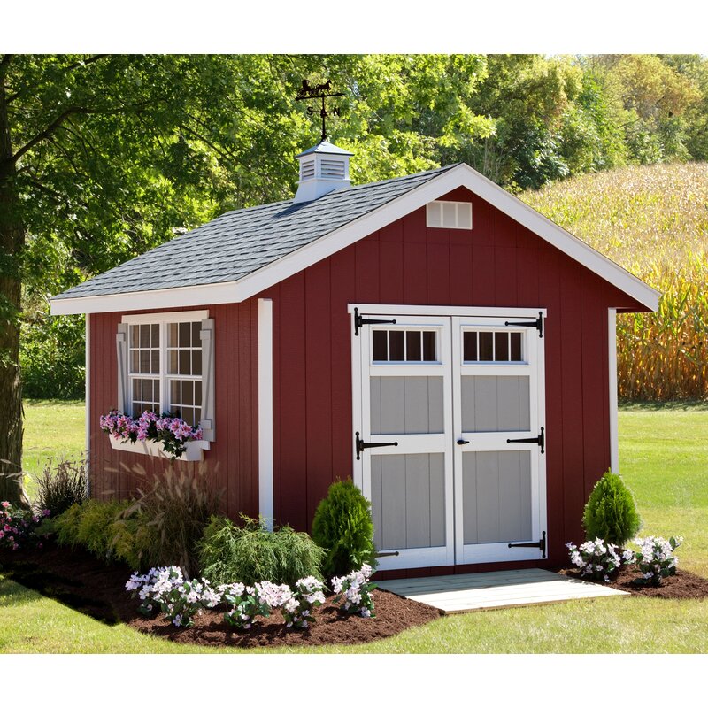 Alpine Structures Homestead 10 ft. W x 12 ft. D Wood Storage Shed Wayfair