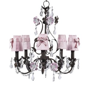 Flower Garden 5-Light Shaded Chandelier