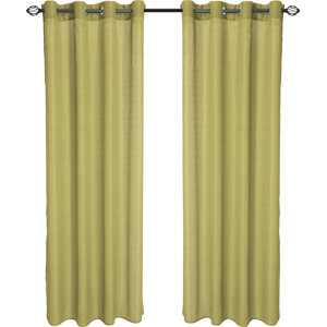 Zakouma Jacquard Solid Semi-Sheer Grommet Single Curtain Panel