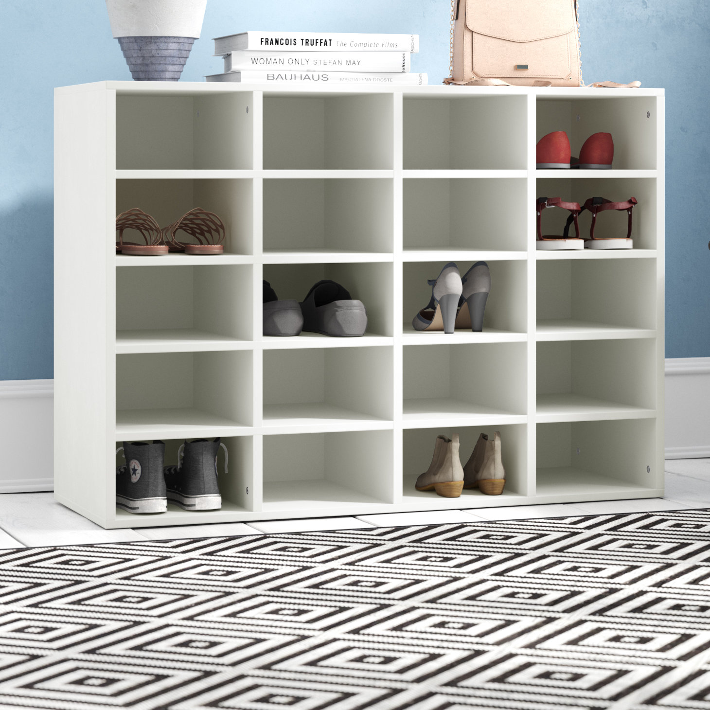 Symple Stuff Martha Shoe Rack With 20 Compartments Reviews Symple Stuff Martha Shoe Rack With 20 Compartments Reviews Wayfair Co Uk