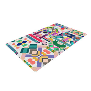 Mareike Boehmer Geometry 2B Abstract Rainbow Area Rug