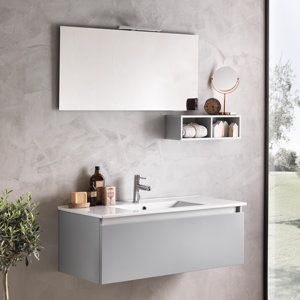 Urban Designs 101 cm Wandmontierter Waschtisch T..