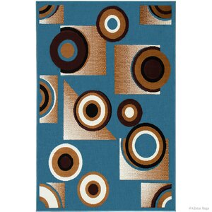 Hand-Woven Blue Area Rug