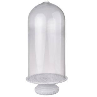 Large Gl Dome With Base Wayfair Gl Dome Marble Base Cloche