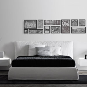 Piumotto Upholstered Platform Bed by Pianca USA
