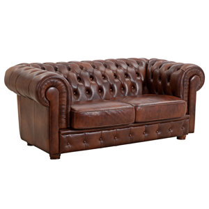 2-Sitzer Sofa Bridgeport aus Leder von Max Winzer