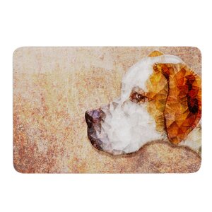 Abstract Beagle by Ancello Bath Mat