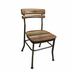 Reclaimed Teak Boat Wood Side Chair
