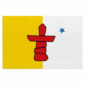 Bruce Stanfield Flag of Nunavut Tribal Doormat