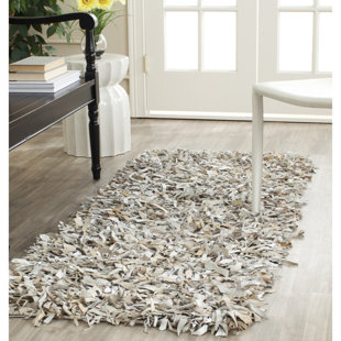 Modern Leather Area Rugs Allmodern Carrol White Area Rug