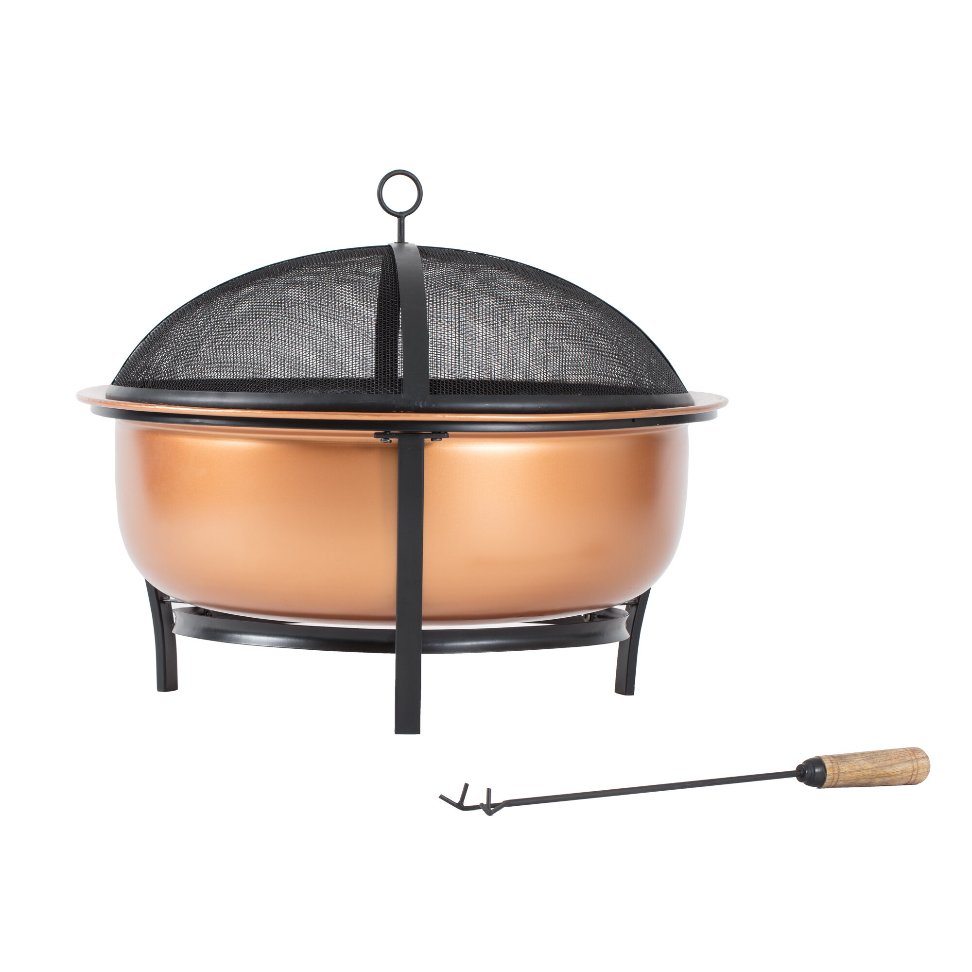 Madeleine Home Thruxton Copper Wood Burning Fire Pit Wayfair