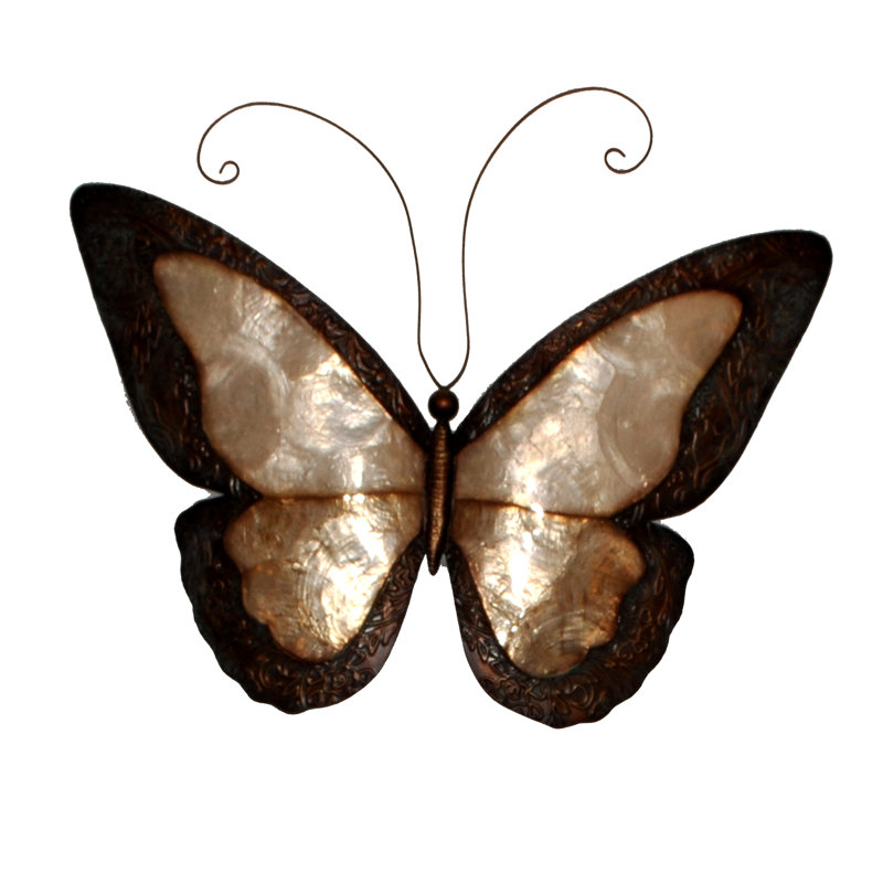 Eangee Home Design Earthtoned Butterfly Wall Decor & Reviews Wayfair